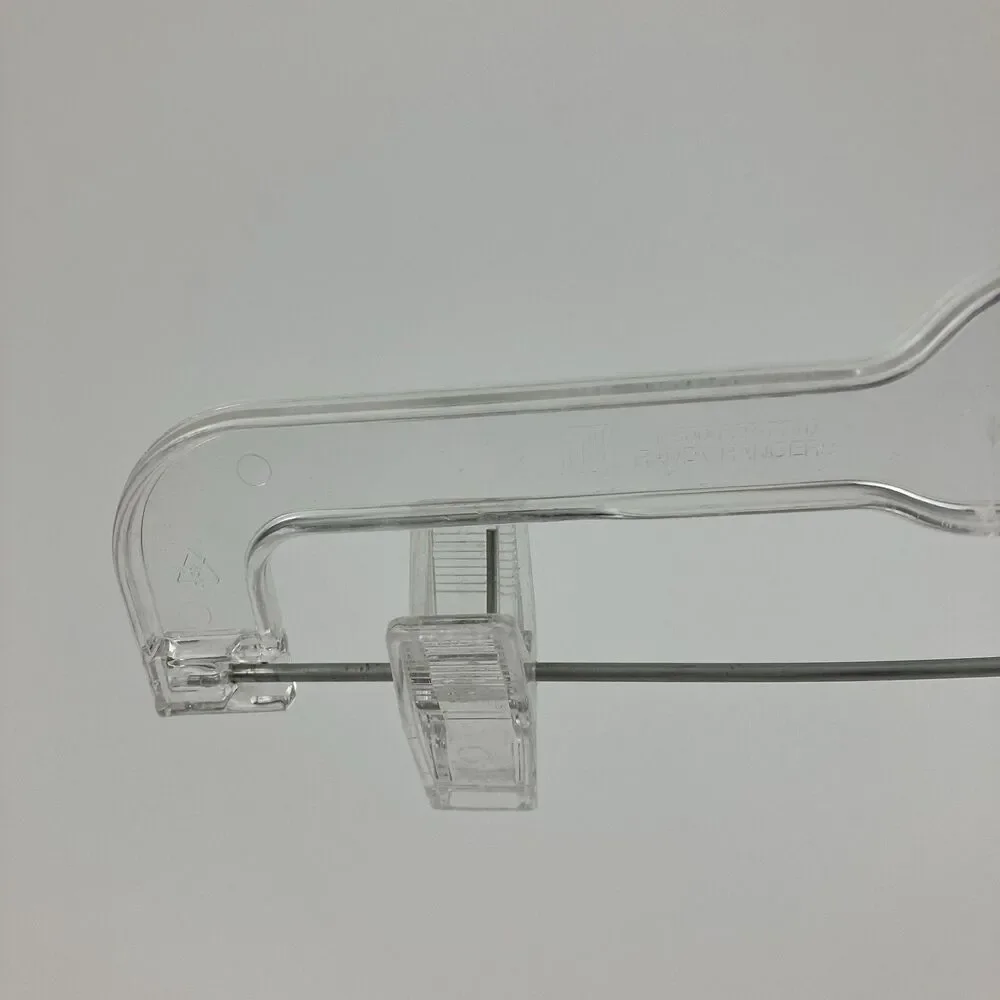 Kids Clear Plastic Pants Hangers 15